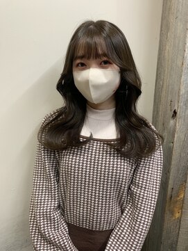 ボタン テンジン(VOTAN tenjin) 【ふうかすたいる】オリーブベージュ×韓国風くびれヘア