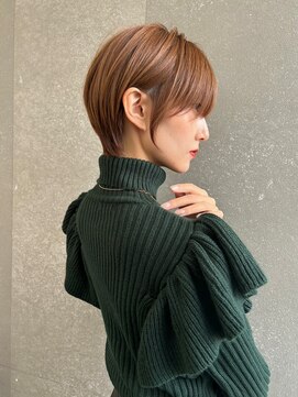 ロンドブルーム 天神大名店(Lond Bloom) ミルクティベージュカラーミニボブ大人ショートボブショート