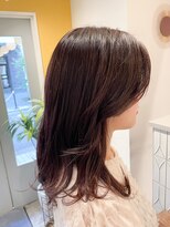 ムーン(moon) 9月#前髪カタログ#顔型別ヘアスタイル特集#インナーグレージュ