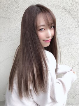 グロス(gloss) 箕面髪質改善カラー小顔レイヤーロングストレート