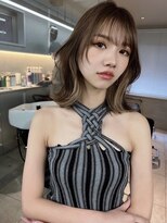 サイン 表参道(SIGN)&nbsp;韓国ヘアーハッシュカットレイヤーカットグレージュブリーチ無し