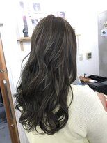 ライフ 星田店(Lyfe)&nbsp;ブリーチハイライトダークアッシュ_レイヤーカット小顔_8