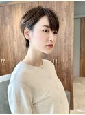 大人マッシュショート/耳掛けショート/ショートヘア/青山/表参道