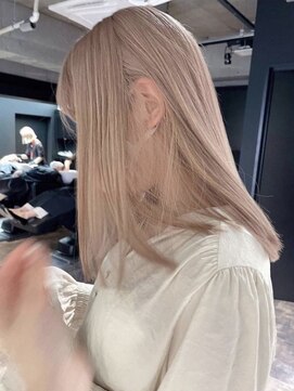 ペレ 栄店(PELE) ホワイトグレージュ/デジタルパーマ/チェリーブラウン/栄