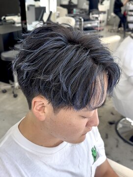 エデアンホンテン メンズサロン(EDEAN 本店 （旧：EDEAN 上通）) 熊本メンズカット MEN'S HAIR メッシュ ブルーブラック