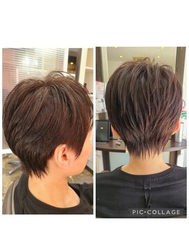 シャームヘアー(Sha-Mhair) カット×カラー×部分ストレート