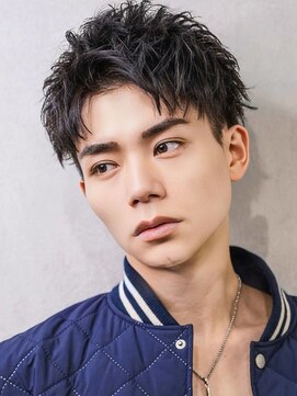 MEN'S HAIR BLEACHi 北18条店【12月5日オープン(予定)】 《BLEACHi》アップバングショート【numberA.×BLEACHi】マット