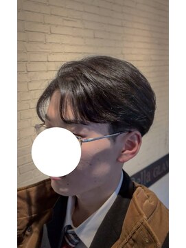 メンズショート　毛流れショート