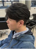 MEN’S HAIR/サーフカール/刈り上げセンターパート/新田