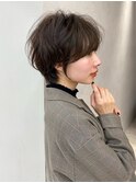 大人ガーリー/白髪前髪/ショートボブ/20代30代40代50代/池袋