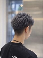 エアー 銀座タワー(AIR)&nbsp;ハイトーンカラーブリーチシルバーツーブロック