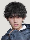 梅田シャドウパーマ波巻きパーマルーズパーマメンズマッシュ◆