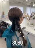 サイド編みおろし