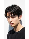越谷/メンズ/リバースセンターパート×刈り上げニュアンスパーマ