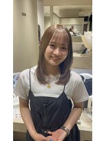 ジアン バイ ミルボン 西宮ガーデンズプラス(GIEN by milbon)&nbsp;イメチェン前髪クールショート透明感カラーピンクベージュくびれ