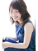 モーブカラー☆斜めバング☆ゆるふわセミディ #2 by TIARA