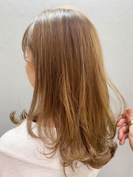 アイティー バイ アルバム 中野店(IT by ALBUM) ベージュロング_ローライトスリークボブ厚めバング_ba288642