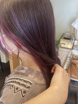 フランジェッタヘアー(Frangetta hair) デザインカラー