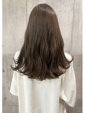 エンリッチヘア(enrich hair) アッシュベージュ×ロングヘア