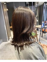 エミュー(emue)&nbsp;韓国風エギョモリ★くびれ外ハネ大人可愛い小顔シースルーバング