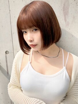 リコバイアフロート(riko by afloat) 韓国ヘア/ボブ/ミニボブ/切りっぱなし/透明感カラー/暖色カラー