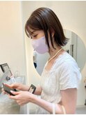外ハネボブ_ニュアンスカラー_ベージュ