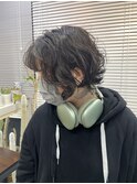 カーリーなショートボブ