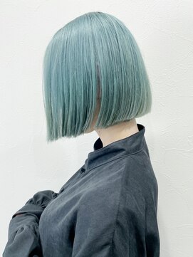 アルバム 渋谷パルコ(ALBUM) ペールグリーン_チェリーブラウンフェミニンロング_ba363152