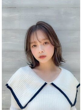 シーシンジュク 新宿南口(Sea shinjuku) 大人ガーリー/前髪/顔周りレイヤー×ブリーチなし韓国ヘア[新宿]