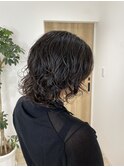 スパイラルパーマボブ