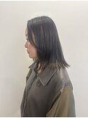 地毛風ストレート×ハイライトベージュ