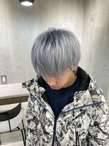ラル(Lull)&nbsp;メンズカット×シルバーアッシュ 天神/今泉 ケアブリーチ/個室