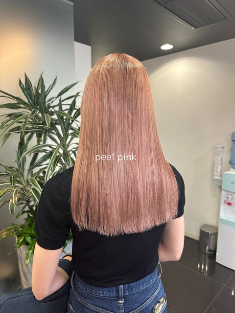 淡いpeel pink