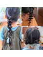 シーソー(SEA SAW) 子供のヘアアレンジも得意です。