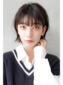 【GEEKS渋谷】レイヤーボブ/黒髪/グレージュ/20代30代/前髪あり