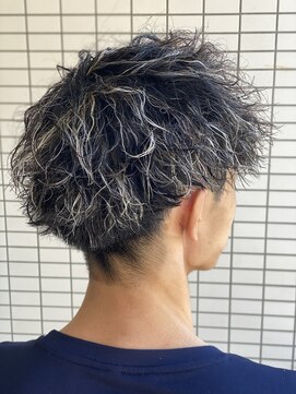 スウェル 船橋店(Swell) #ベリーショート#ダークアッシュ#ニュアンスパーマ#韓国マッシュ