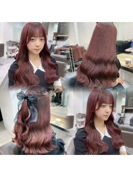 ベレーザシェルト(Beleza scelto) 10076秋色ピンクヘアーラベンダーパープル透明感レイヤーパーマ
