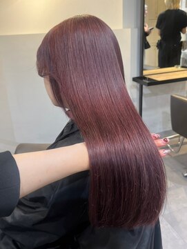 ベレーザ 渋谷(BELEZA) 10209ラベンダーパープルカシスレッド秋色透明感カラーロング