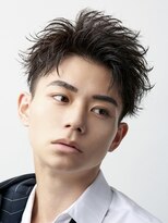 オーシャントーキョー 渋谷神南(OCEAN TOKYO) メンズカット無造作黒髪スパイキーショート刈り上げビジネス流行