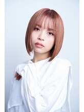 ユニックス ららぽーと湘南平塚店(UNIX) 【韓国風】ワンホンボブ×ピンクベージュ（ブリーチあり）