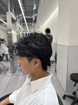 ビカムメンズヘアー 栄店(become men's hair) フェザーパーマ/フェザーショート/名古屋／栄