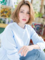 カバーヘア ブリス 戸田公園西口店(COVER HAIR bliss) 外国人風ナチュラルボブパーマハイライトc7戸田公園20代30代40代