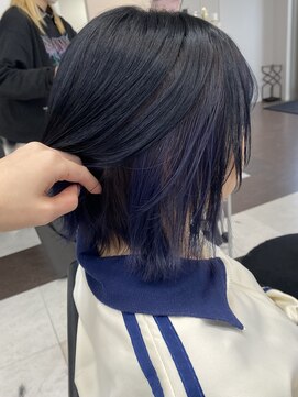 ブルーブラック×ブルーラベンダー