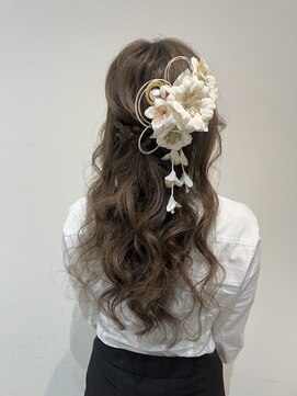 【成人式ヘアセット】成人式アレンジ/巻き下ろし/髪質改善/韓国
