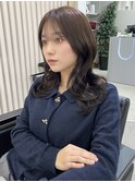 ミディアムレイヤー 柔らかブラウンカラー