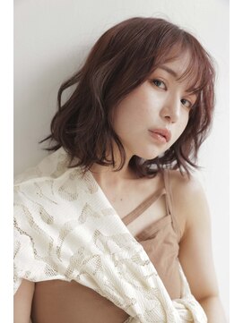 メルカ 天王寺(melca.) ぱっつんボブ/顔まわりカット/ブリーチなしダブルカラー