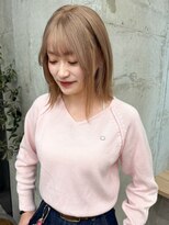 アロ 大阪梅田(alo)&nbsp;【momoa】ニュアンスミルクティー《ブリーチ/大阪梅田》