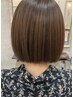 メテオカラーのみ（マイクロバブル付き）肩までの長さの方　アイロン仕上げ