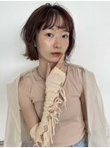 ショートウルフ/レイヤーボブ/外ハネショート/抜け感ヘア