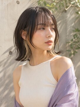 ルシードスタイル バレッタ(LUCIDO STYLE BARRETTA) インナーカラーベージュ外はねロブタイトトレンディトレンド